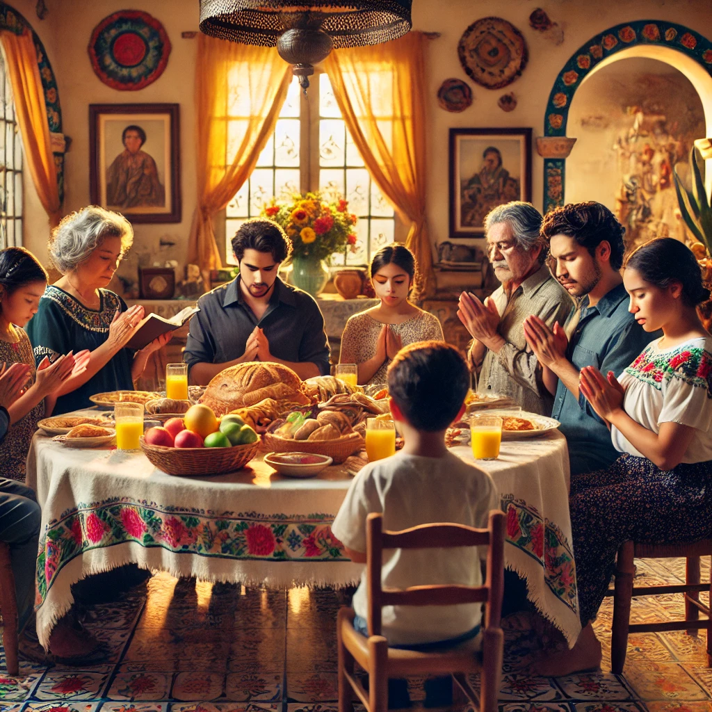 oración de agradecimiento en familia antes del desayuno