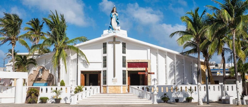 iglesia isla mujeres en el estado de Quintana Roo