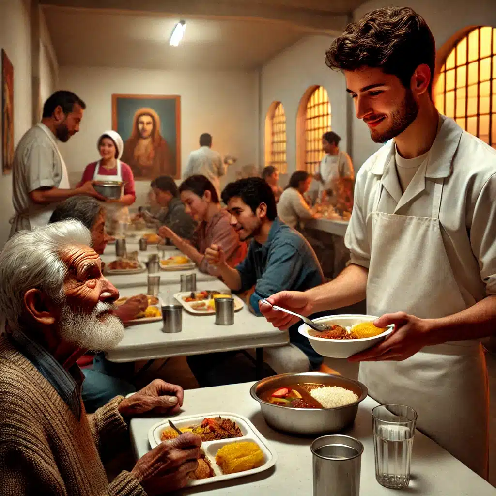 Actos de caridad en Semana Santa