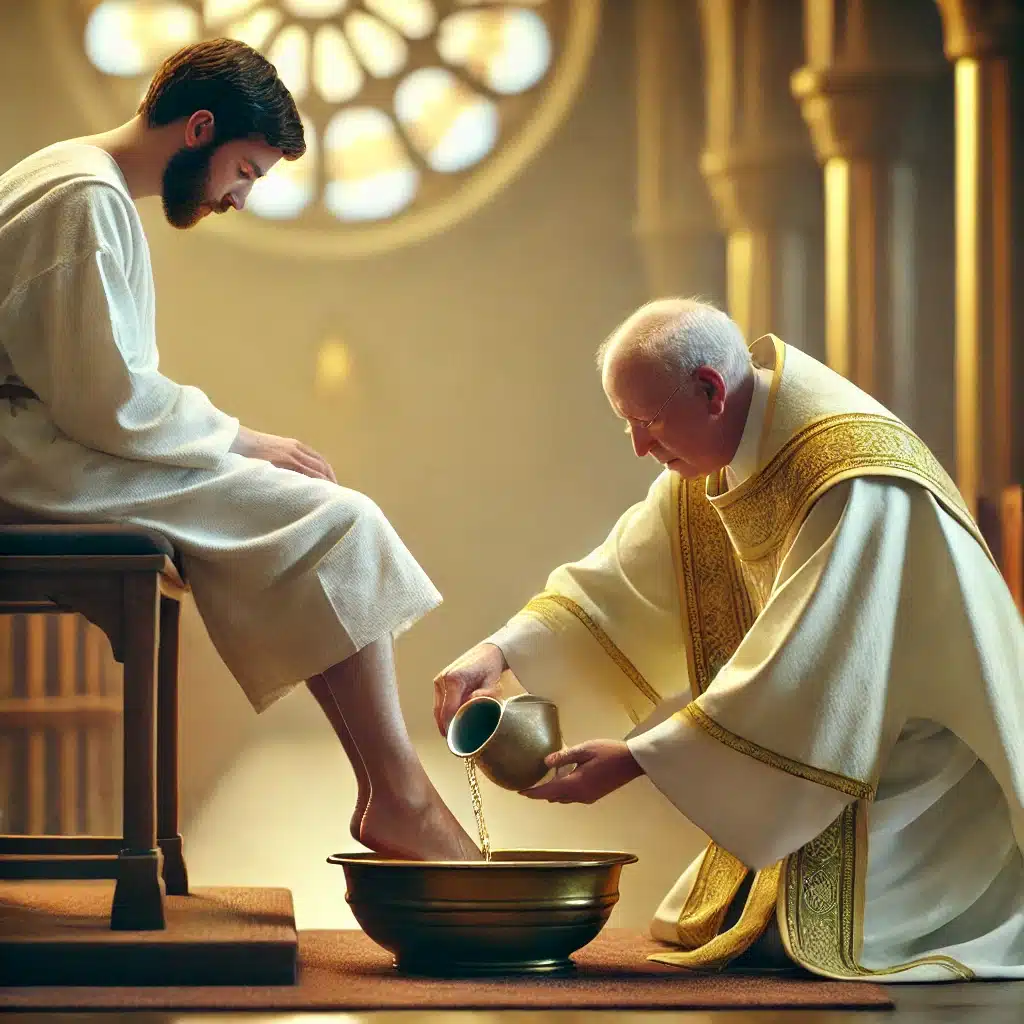  lavatorio de los pies en Jueves Santo