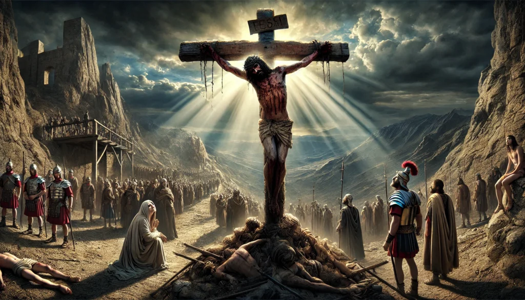 Jesús en la cruz 